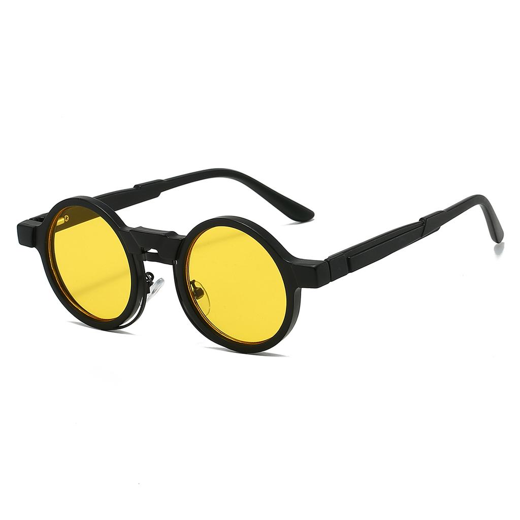 Vintage Round Sunglasses Men Classic Hip-hop Outdoor Shades Women New Retro Trendy Punk Brand Design Casual Sun Glasses