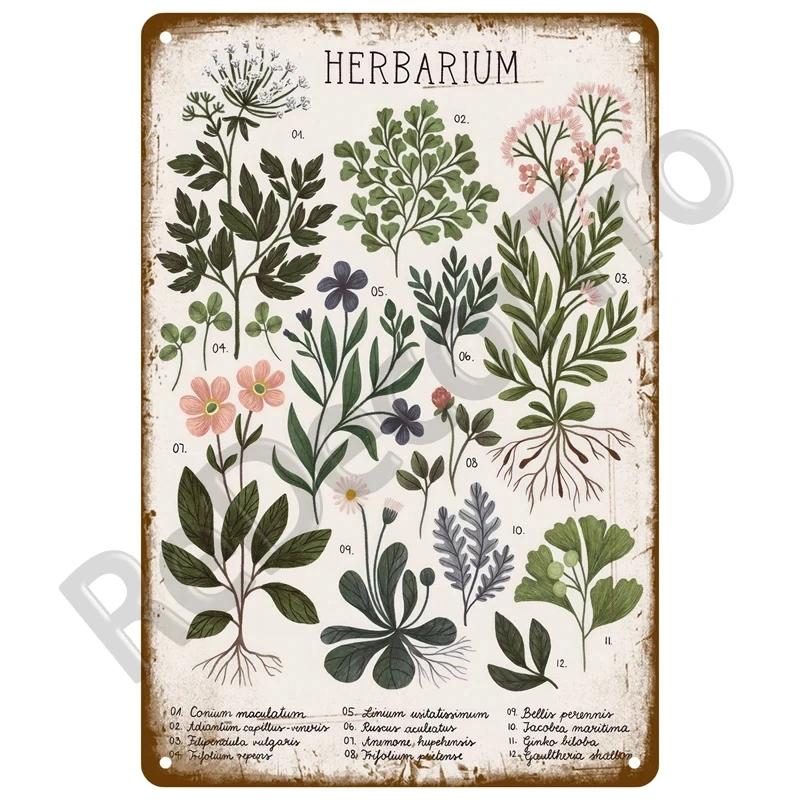 Retro Flower Tin Sign Gardening Metal Sign Vintage Garden Club Outdoor Indoor Home Wall Hanging Decorative Plaque Plates Farm