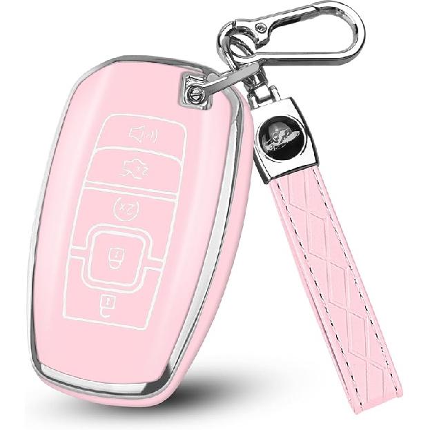 for Lincoln Key Fob Cover Compatible with Aviator Corsair Nautilus Navigator Continental MKC MKZ MKX Key Shell Case