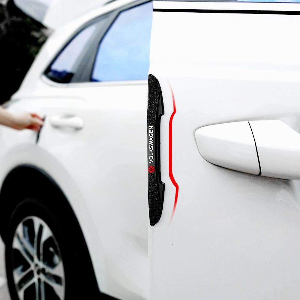 4PCS Car Door Collision Prevention Bumper Strip Protector Sticker Center Cover For VW Golf 7 GTD Passat B6 Mk4 Tiguan Jetta Bora Sx5