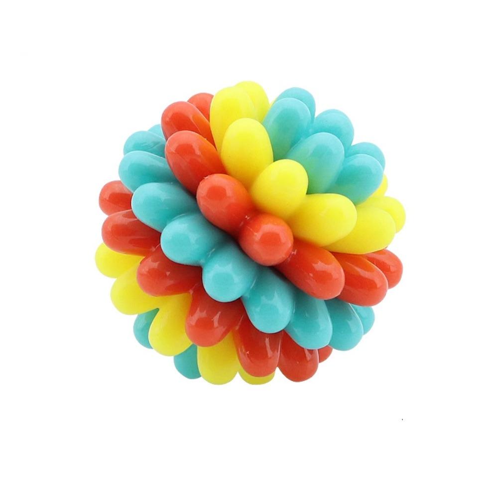 High Elastic Dog Elastic Ball Toy Colorful Dog Tooth Cleaning Toy Pet Chewing Toy  Training