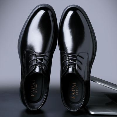 Wenzhou Men's Leather Shoes Business Dress British Style Leather Men's Shoes First Layer Cowhide Wedding Best Man Leather Shoes Derby Shoes