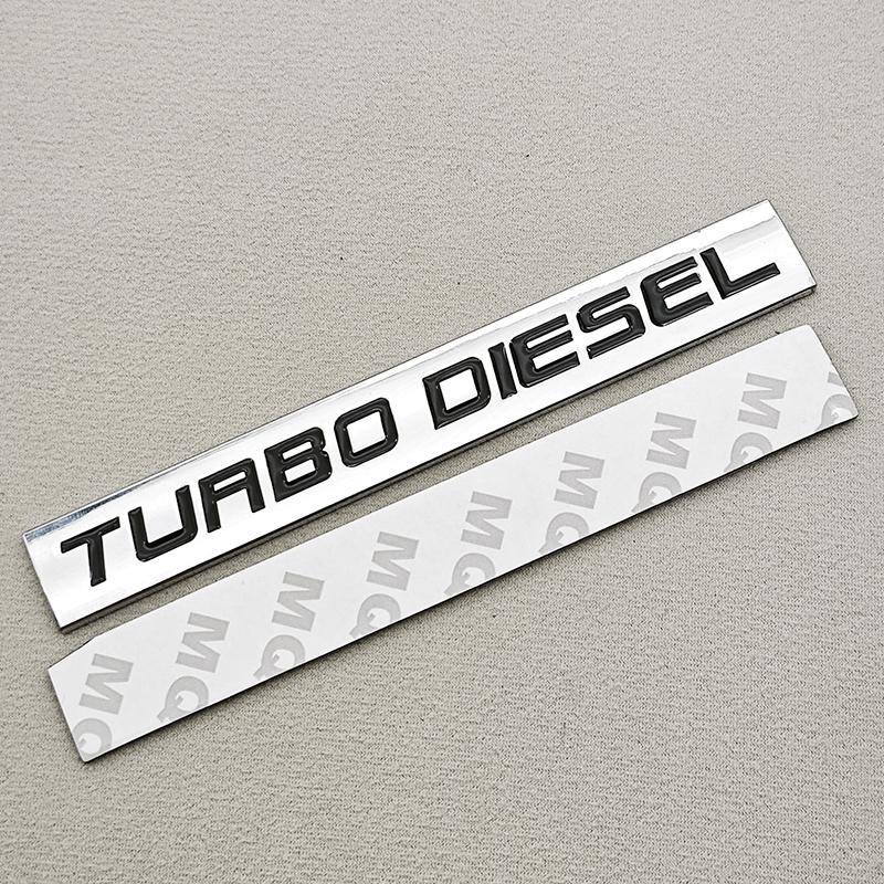 3D Chrome Metal Rear Trunk Car Badge Logo Turbo Diesel Emblem Sticker RAM 2500 Body Decal Adhesive Car Body Accessories