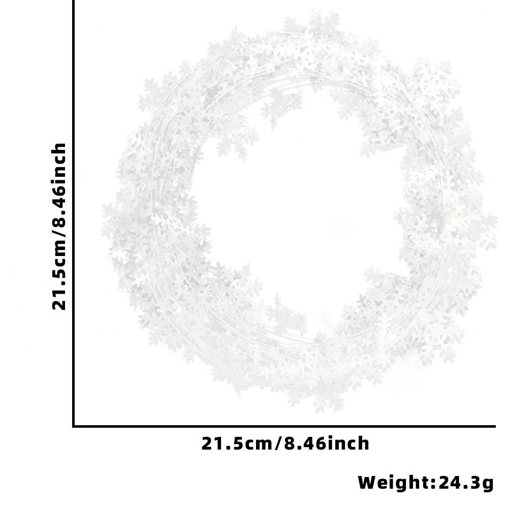 Cheerful Christmas Decorative Garland With Colorful Snowflake Candy Cane And Lush Leaves Green