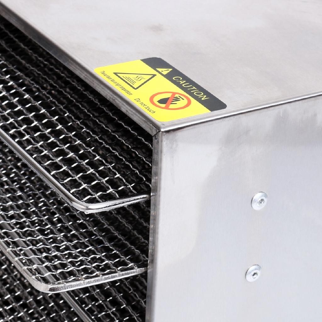 360W 8 Layers Commercial Professional Fruit Food Dryer Stainless Steel Food Fruit Vegetable Pet Meat Air Dryer 30x35.5x30cm