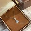 Sunflower Full Diamond Zircon Pendant for Women, Light Luxury, High Grade, Imitation of Moissanite Pendant Necklace, Fashion Jewelry
