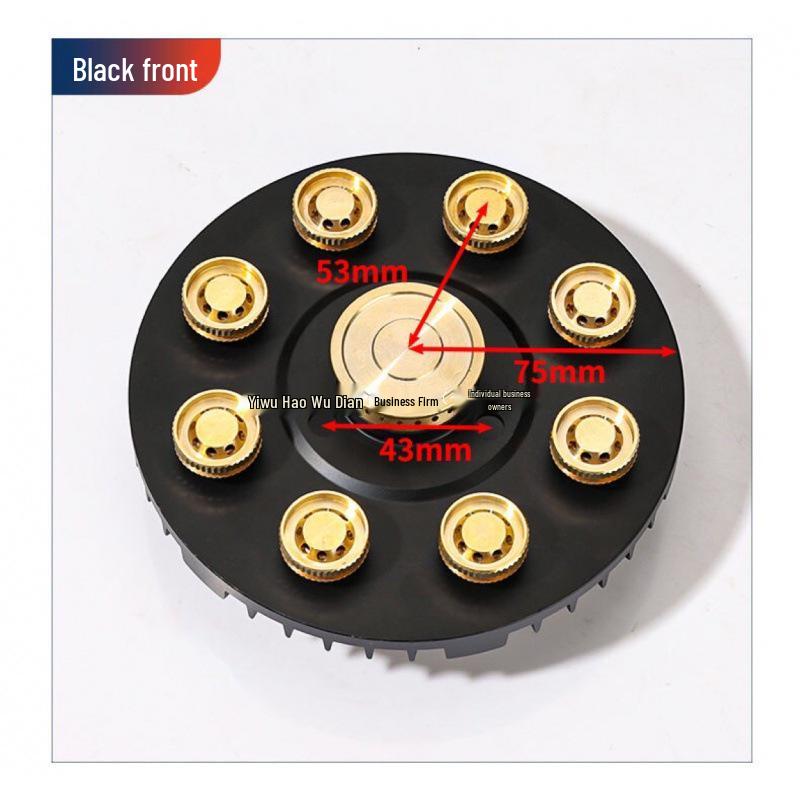 Fierce Fire Stove: Universal Nine-Cavity Burner Head & Fire Cap Set for Gas Cooktops.