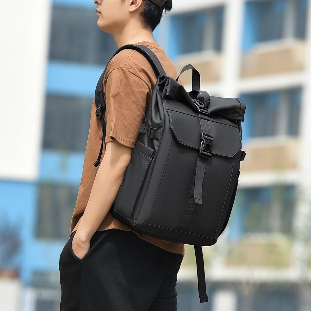 Men's Backpack Contrast Backpack Travel Bag