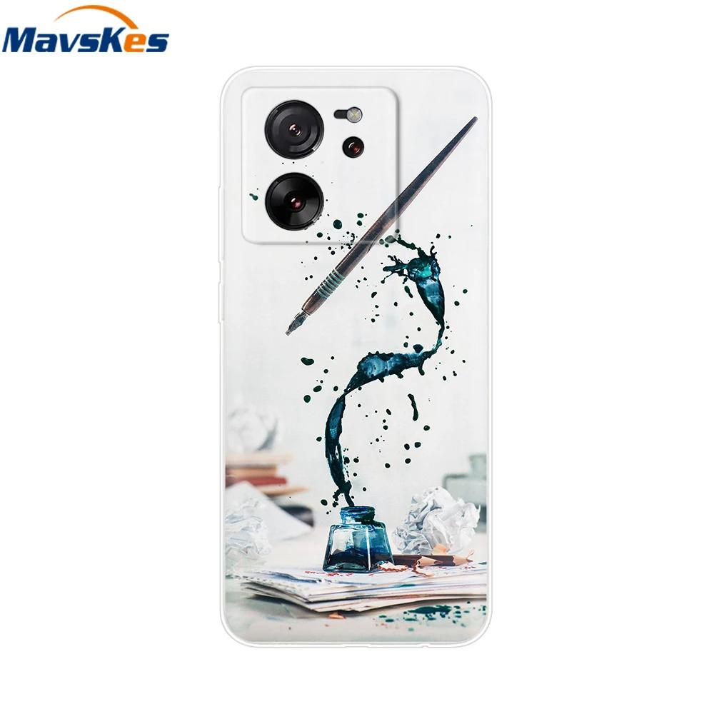 Mobile Phone Bag Case For Xiaomi 13T Case Mi13T Soft Silicone Cover For Xiaomi 13T Pro Clear Bumper For Xiaomi Mi 13T Pro Coque