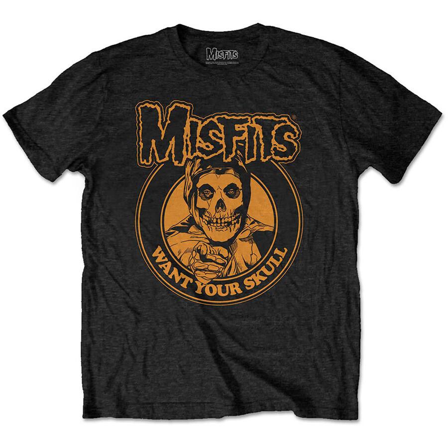 Misfits-Want Your Skull--Black T-shirt XXL