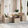 VidaXL Garden Lounge Set with Cushions 6 Pcs, Patio Sofas, Patio Furniture Set, Outdoor Furniture, Beige 3272640