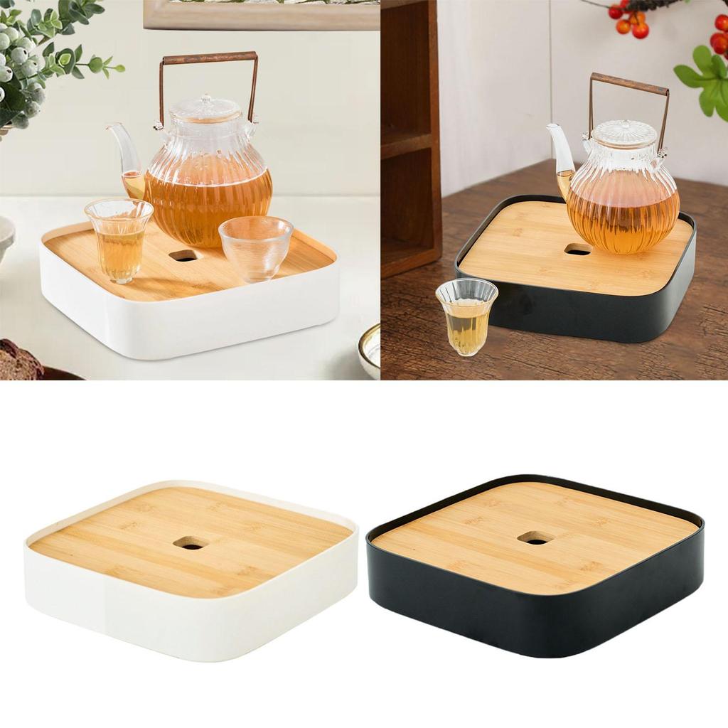 Gongfu Tea Tray Table Serving Tray Japanese Style Gongfu Tea Table Box for Restaurant Farmhouse Hotel Household Apartment