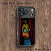F-FNAFS 2 telefono dėklas, skirtas iPhone 17,16,15,14,13,12,11,Pro,Max,Plus,X,XS,SE4,E,Mini, juodas, sustiprintas kraštas