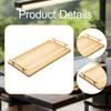 Rectangular Decorative Appetizer Serving Tray with Metal Handles, for Dinner And Desserts.