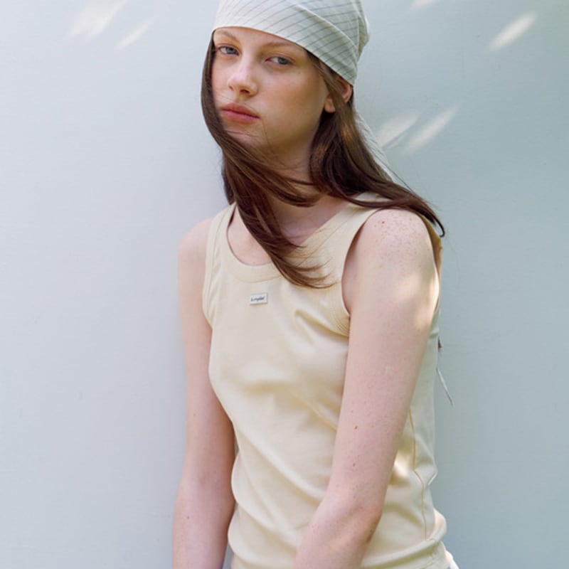But’ton Button Logo Scarf (Ivory)