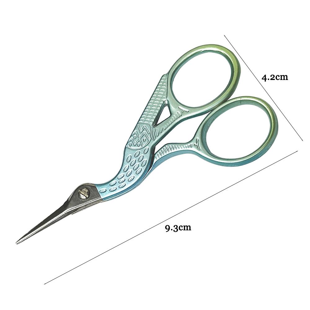Peacock Stork Vintage Sewing Needlework Color Scissors Tailor Embroidery Scissor Crafts DIY Tailoring Fabric Cloth