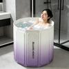 Tragbare faltbare Entenmuster-Badewanne für Erwachsene - Wärmeerhaltend, Tauchbadewanne