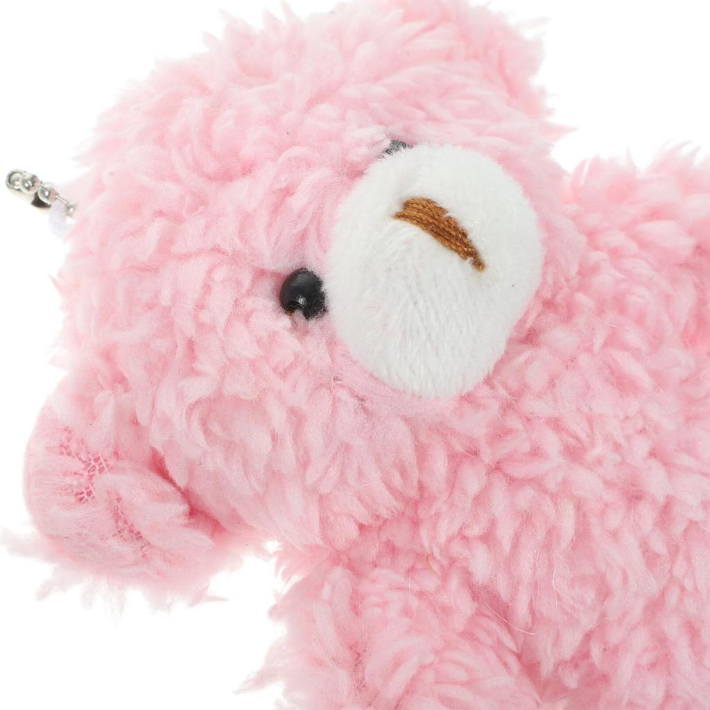 CALLARON 16-Piece Stuffed Bear Keychains, Stuffed Bear Pendants, Stuffed Key Ring Charms, Cute Keychains, Keychains, Straps