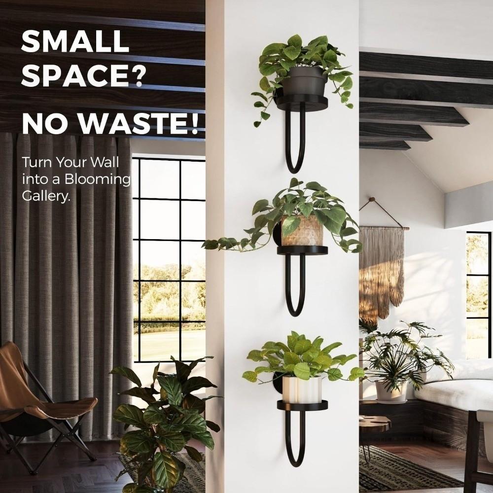 Space Saving Hanging Plant Stand Bonsai Hanging Metal Flower Shelf  Outdoor Gardening