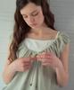Aueonoseuteljia Net Layered T-Shirt_Milk Green(Ob6Tp06)
