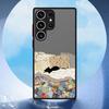 Funda Back Phone Cover Case for Samsung Galaxy S22 S21 S26 Note 20 Ultra 10+ S20 FE S25 Ultra S23 FE S24 Plus Creative Art Cat