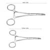Stainless Steel Pet Dog Cat Ear Hair Tweezers Curved Tip Cleaning Clamp
