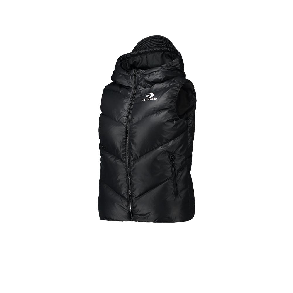 Converse Vests Women s Black Hooded Non Detachable Moderate Other 10019006-A02 XS