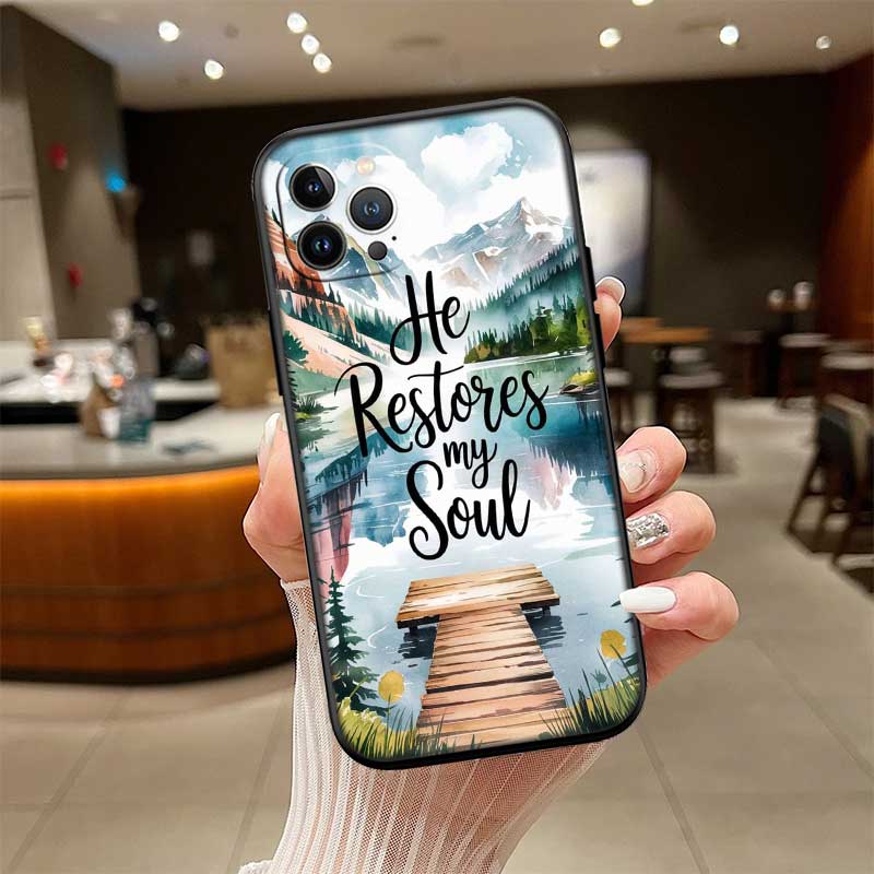 RE13 Bible Verse Jesus cross New High-End Shell Phone Case for Redmi Note 8 9 Pro Max 9S 9T 9C NFC 8T 8A 10A A4
