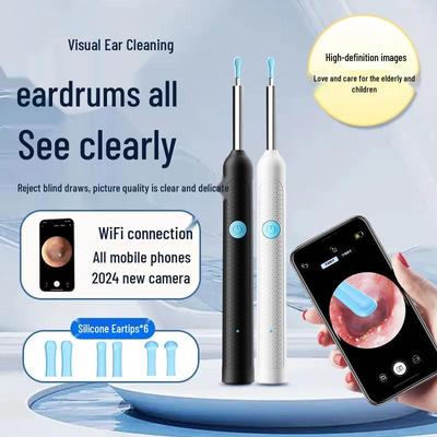 Intelligenter leuchtender kabelloser Ohrlöffel mit hochauflösender visueller Reinigung