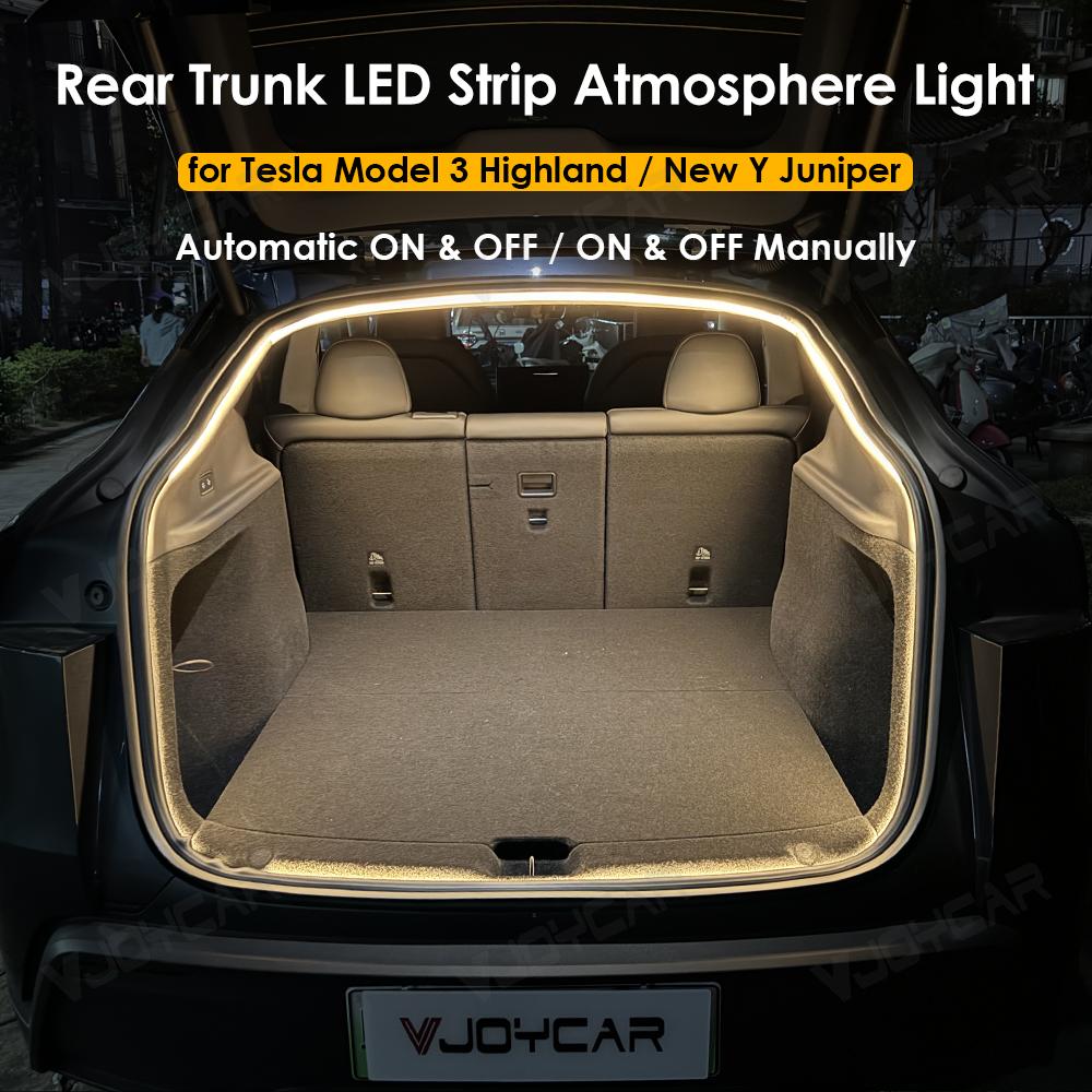 VJOYCAR New Model Y Juniper YL New 3 Highland Rear Front Rear Trunk Waterproof LED Strip Atmosphere Brighten Light Plug & Play