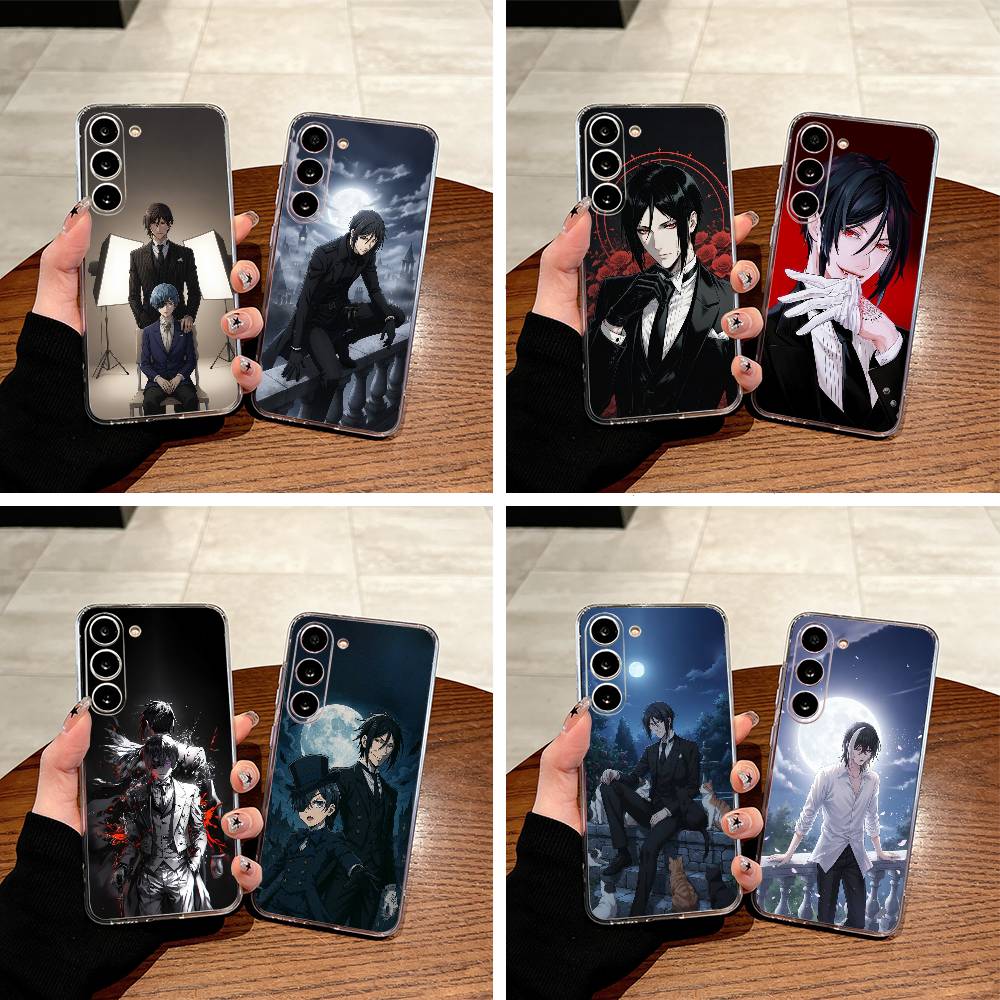 Classic anime-B--Black- Butler Phone Case For Samsung Galaxy A71,A70,A52,A51,A40,A30 Transparent Cover