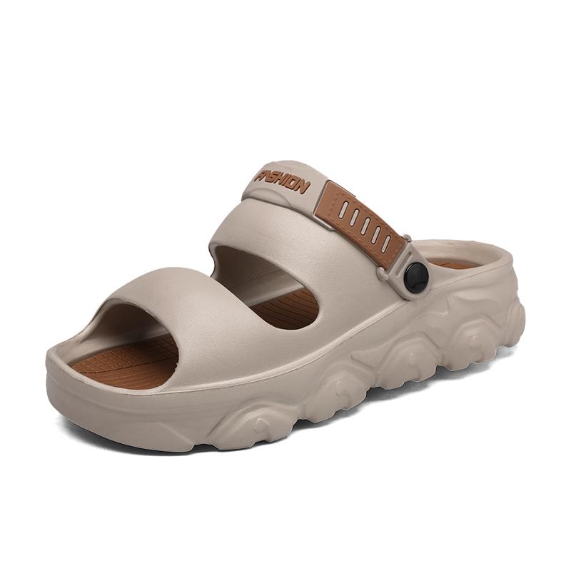 New Men's Sandals Big Size Thick-soled Lightweight Slippers Men's Fashionable Casual Sports Sandals Breathable Beach Shoes Men