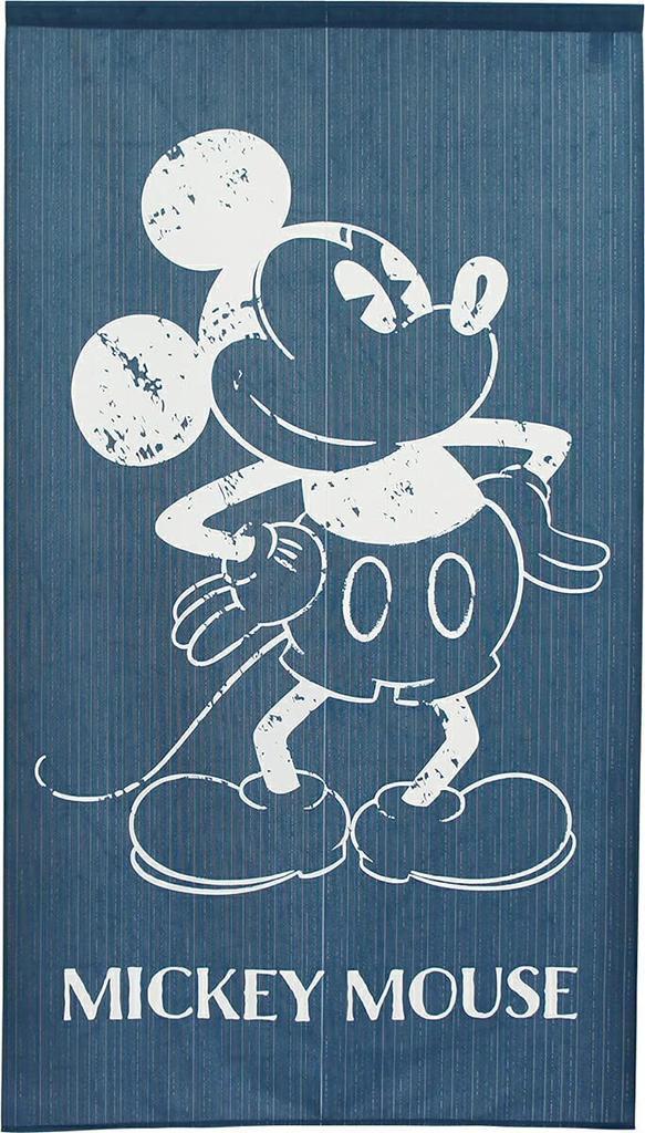 Noren Kobo Disney gobelínový plakát Mickey Mouse, zboží, Noren Noren závěs na dělicí stěnu, šířka 85 cm, délka 150 cm, bílá linka 95694