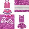 Barbie The Movie Purple Polyester Fiber Cosplay Dress For Kids Sizes)