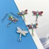 5/6pcs Zinc Alloy Colorful European and American Style Small Pendants Charms Connectors For Jewelry Making Bracelet Findings