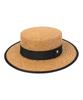 Yunibeosyeolkemiseuteuli Edge Taping Brown Long Panama Hat Panama Hat