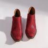 2026 Spring Women's Embroidered Short Retro Boots: Ethnic Style Chunky Heel Western Cowboy Shoes