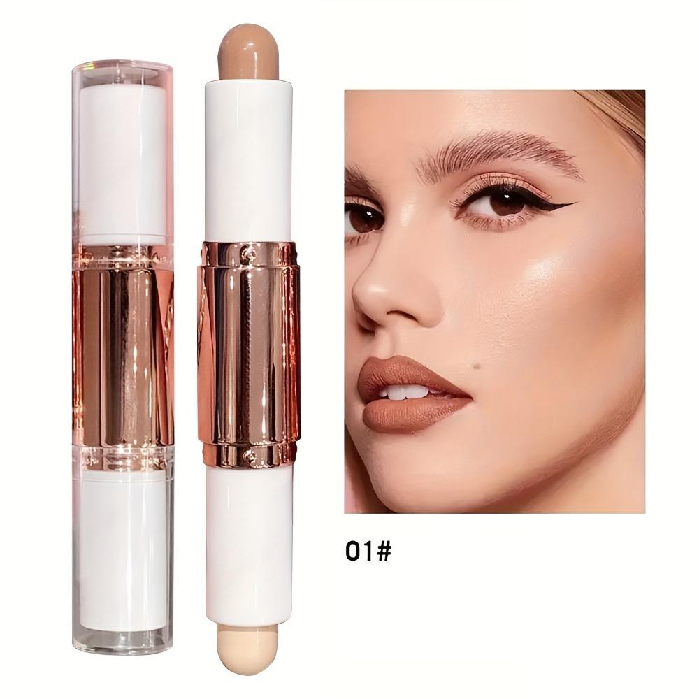 Stick contour à double extrémité pour le contour du nez, l'ombrage, la mise en valeur et l'amélioration du maquillage