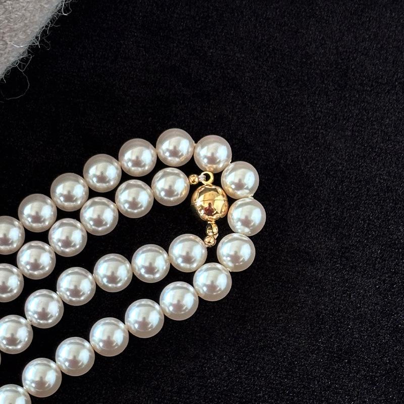 

Clearance Special: Shijia New Chinese Style Multi-layer Long Pearl Necklace for Women, Sweater Chain, Light Luxury Neck Chain Schematic Diagram of Fast