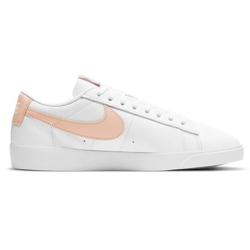 Nike Blazer Low Le Light Orange/White Women's Sneakers Skateboard Shoes AV9370-118