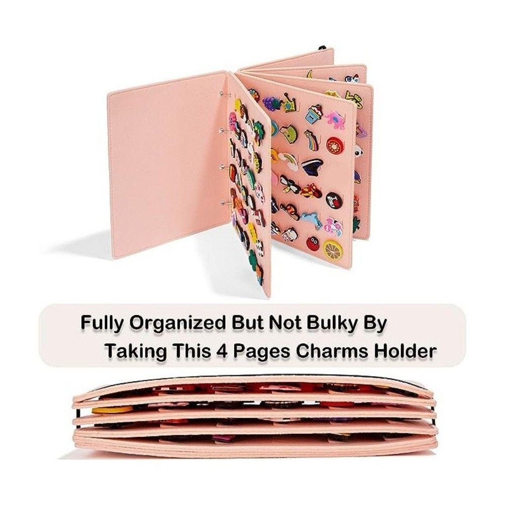 Großes Filz-Aufbewahrungsbuch DIY-Abzeichen-Anhänger-Organizer Schuh-Anhänger-Organisation