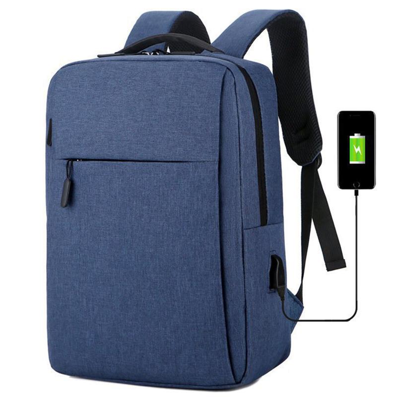 Versatile High Quality Oxford Cloth Large Capacity Travelling Backpacks Business Washable Waterproof Computer Bag Unisex синий