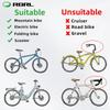 RBRL 360 Adjustable Bicycle Mirror Anti Shake Stable Bar End Mirror for Road MTB E-Bike Scooter Widen Angle Bike Rearview Mirror