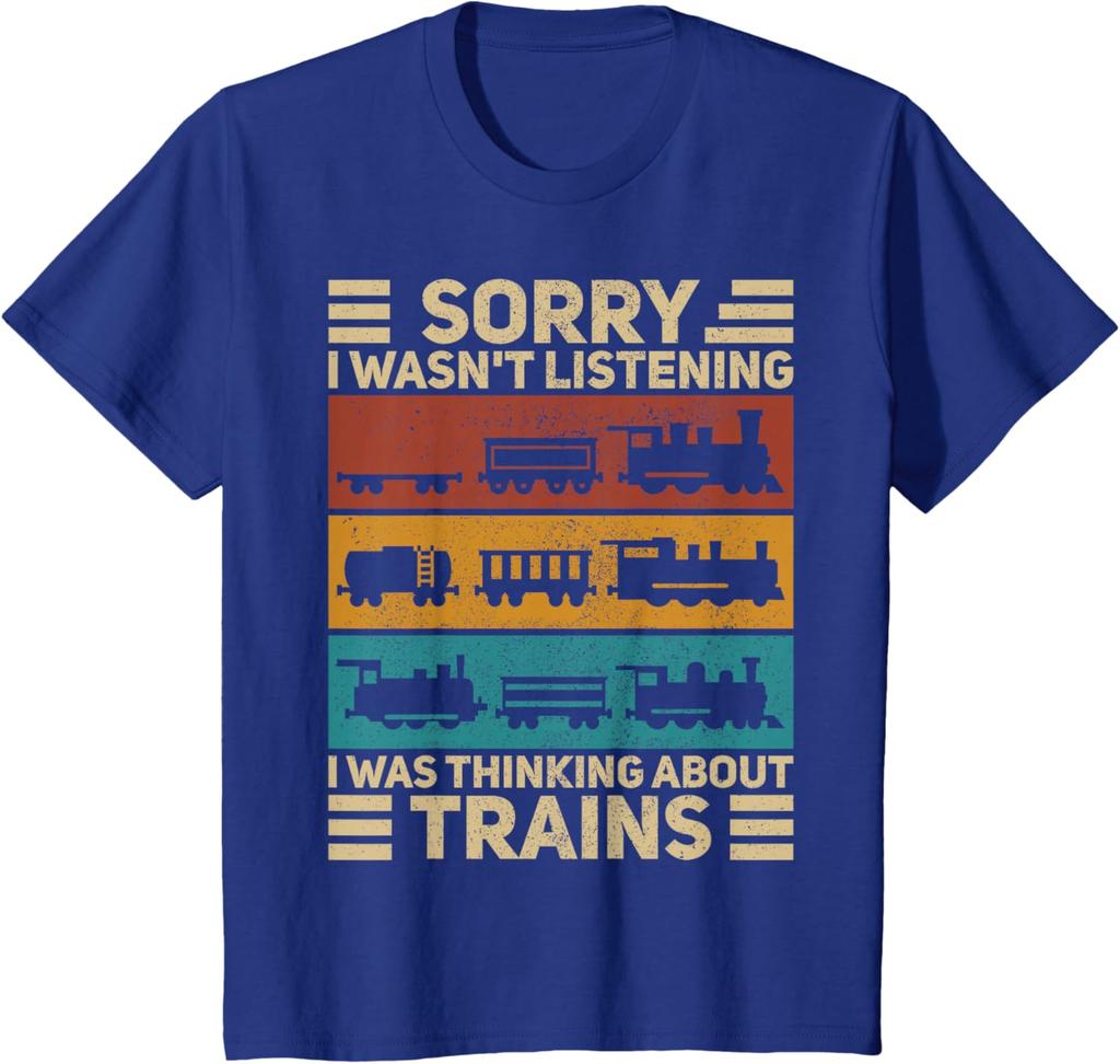 Retro Wagon Train Lover Model Railroad Conductor Funny Train T-Shirt