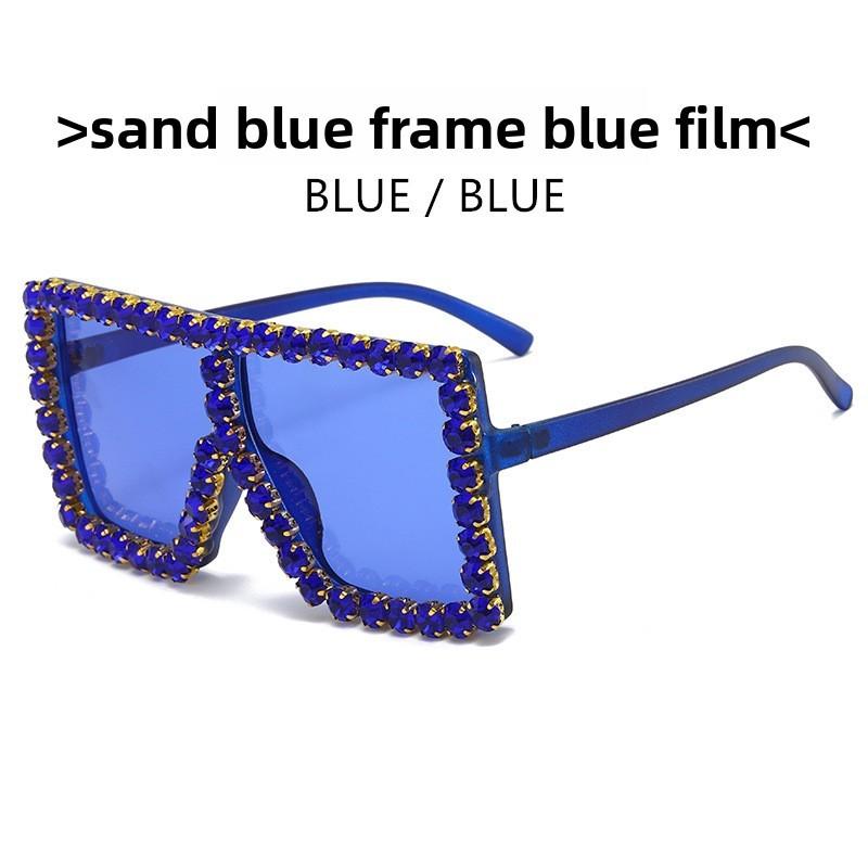 White Frame Square Eyewear With Pc Material For Stylish Outdoor And Stage Performances
