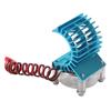 Motor Heatsink with Cooling Fans Blue Housing High Rotation Speed Colorful Lights for Brushless