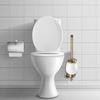 Resistant Brass Bathroom Brush Holders Classical Designs Toilet Brushes Stand Simple Installs for Modern Homes Decors