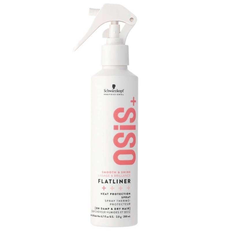 Schwarzkopf Osis+ Flatliner Heat Protection Spray 200ml Smooth Shine Anti-frizz Thermal Protect Spray For Damp Dry Hair Hair Straightening Care коричневый