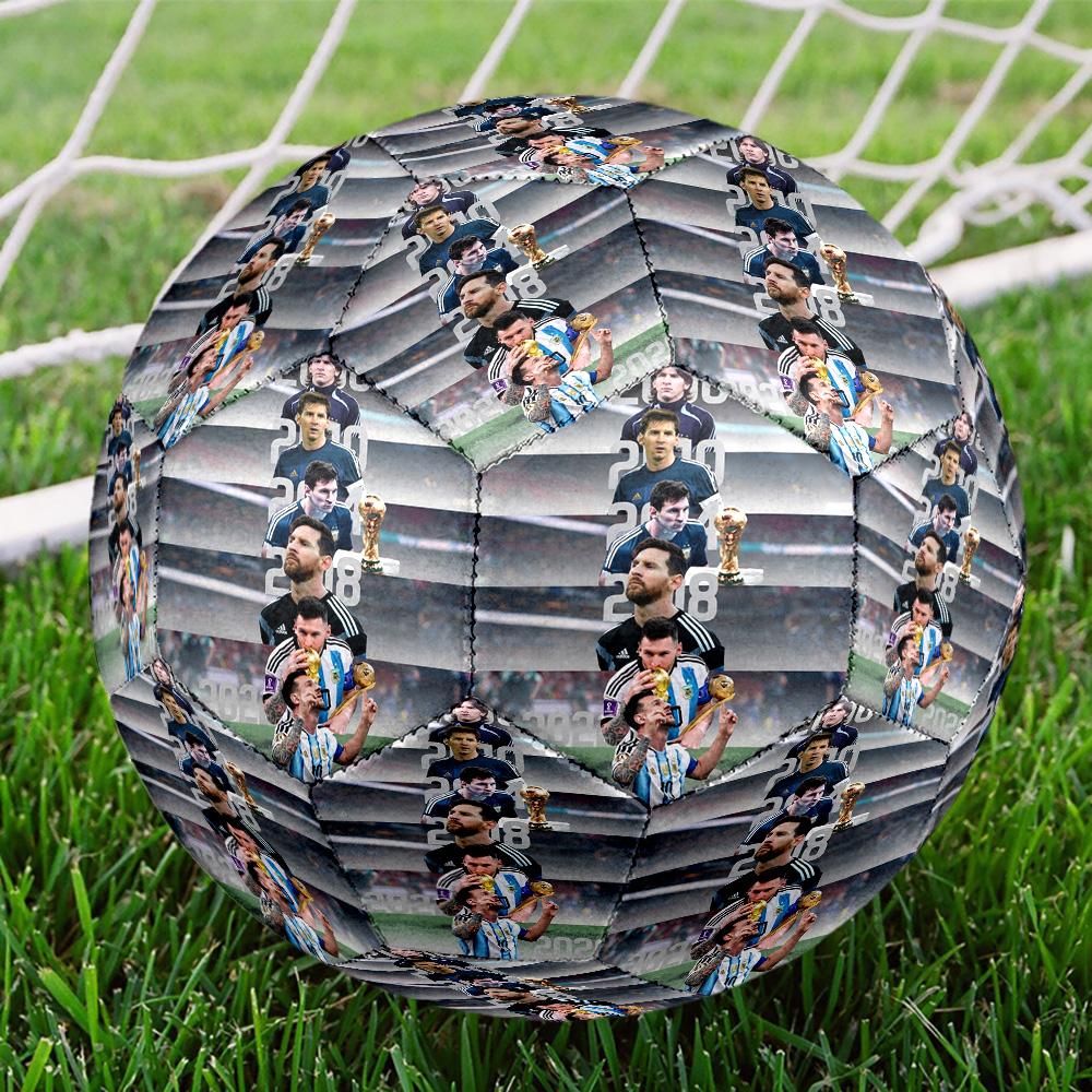 Messi 10 Number Leo Messi World Cup Size 5 Football Machine Sewn Indooroutdoor Universal Football For Football Accessories Perfect Birthday Christmas