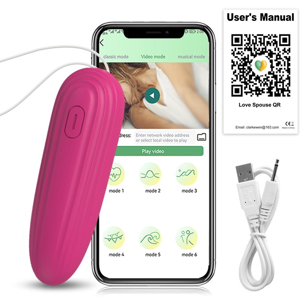 Aplikace Bluetooth Mini Bullet Vibrator pro ženy Clit Stimulator Bezdrátové dálkové kalhotky Vibrační Love Egg Ženská sexuální hračka pro dospělé 18